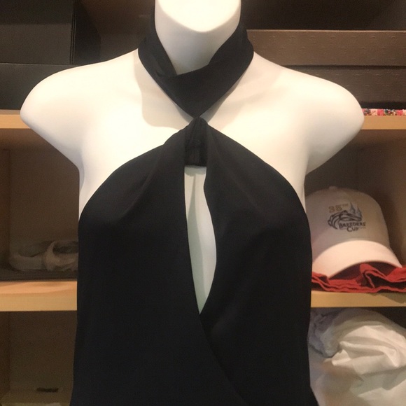 ARMANI Sexy Keyhole Open Back Halter Dress - Picture 2 of 5